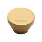 M Marcus Heritage Brass Stepped Design Round Wardrobe Knob 38mm 